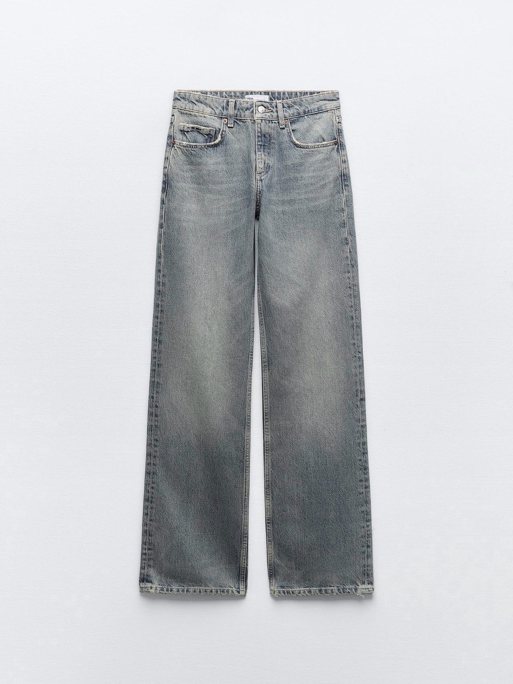 zara mid rise wide leg jeans
